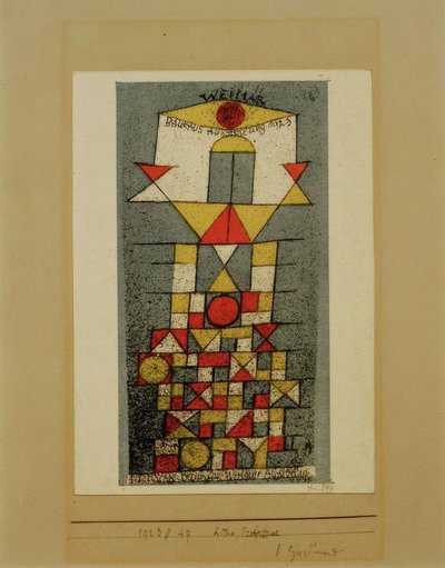 The Sublime Side, Weimar Bauhaus Exhibition 1923, Bauhaus by Paul Klee